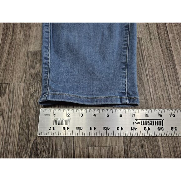 Torrid Jeans Womens 5R Light Blue Denim Jogger Elastic Waist Drawstring Plus - Picture 12 of 12